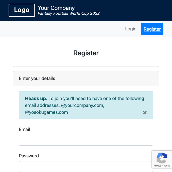 Exclusive Registration - Football Tournament 2026